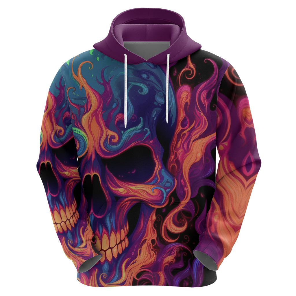 Colorful Fire Skull Hoodie I'm not rude i just have the balls to say what everyone else is Thingking TS04