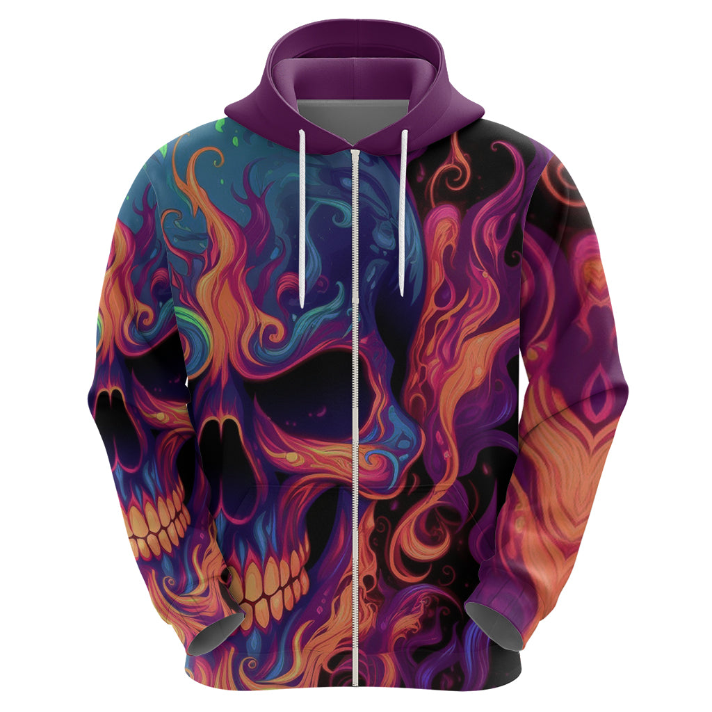 Colorful Fire Skull Hoodie I'm not rude i just have the balls to say what everyone else is Thingking TS04