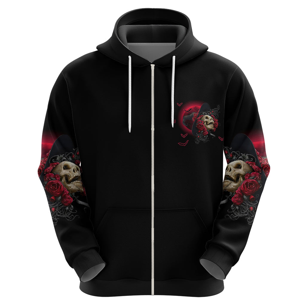 In A World Full Of Princesses Be A Witch Rose Skull Hoodie TS04