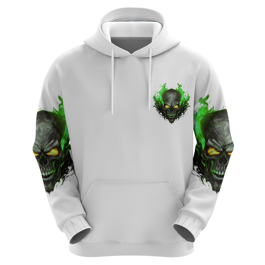 I Can't Go To Hell Fire Eyes Skull Hoodie TS04