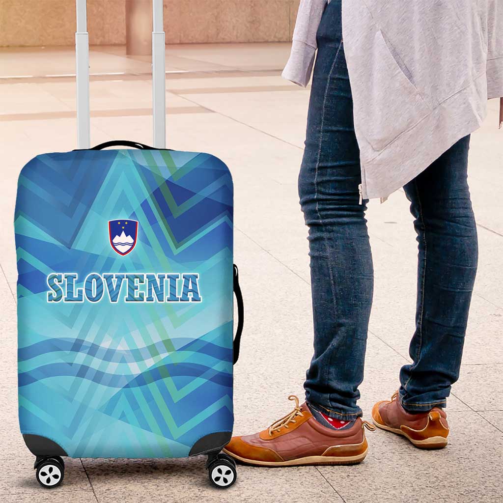 Slovenia Sport Luggage Cover Alpine-Inspired Design with National Crest TS04