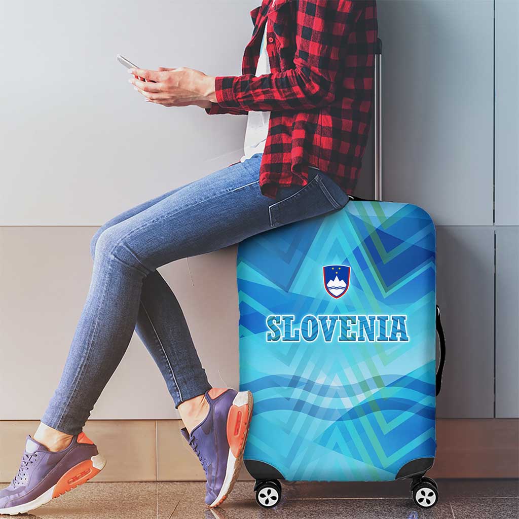 Slovenia Sport Luggage Cover Alpine-Inspired Design with National Crest TS04