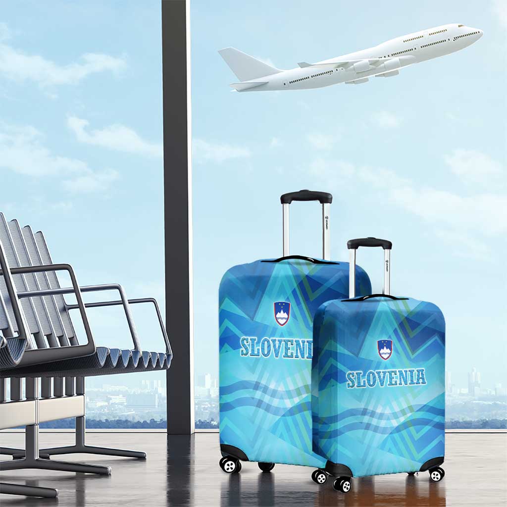 Slovenia Sport Luggage Cover Alpine-Inspired Design with National Crest TS04