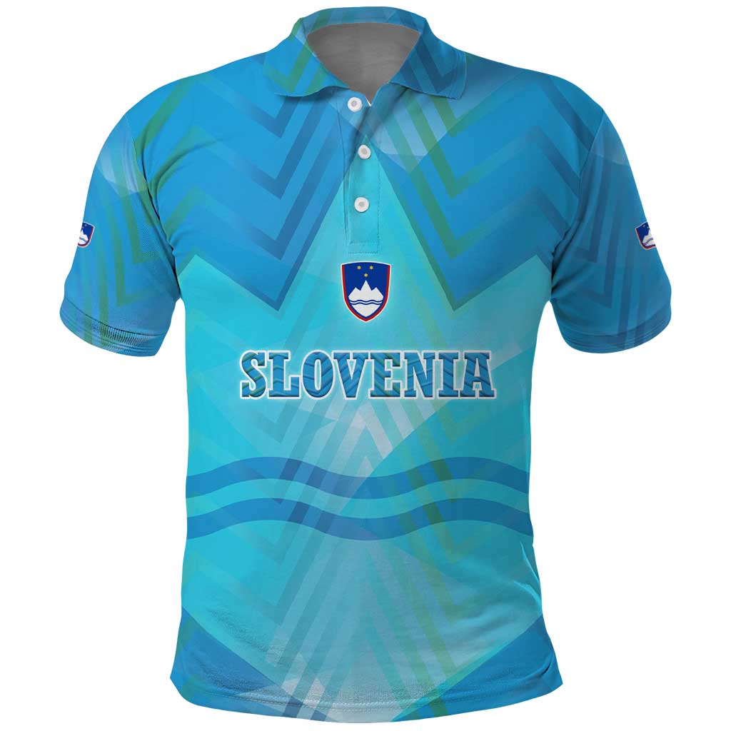 Slovenia Sport Polo Shirt Alpine-Inspired Design with National Crest TS04