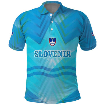 Slovenia Sport Polo Shirt Alpine-Inspired Design with National Crest TS04