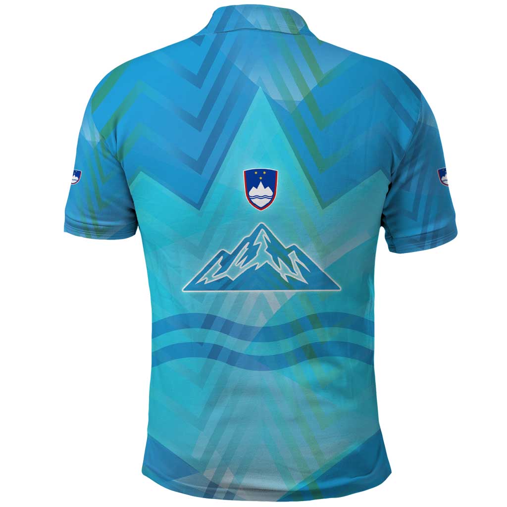 Slovenia Sport Polo Shirt Alpine-Inspired Design with National Crest TS04