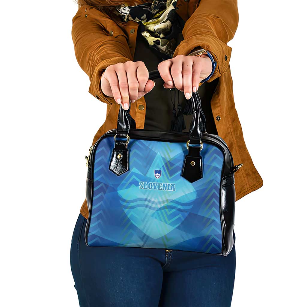 Slovenia Sport Shoulder Handbag Alpine-Inspired Design with National Crest TS04