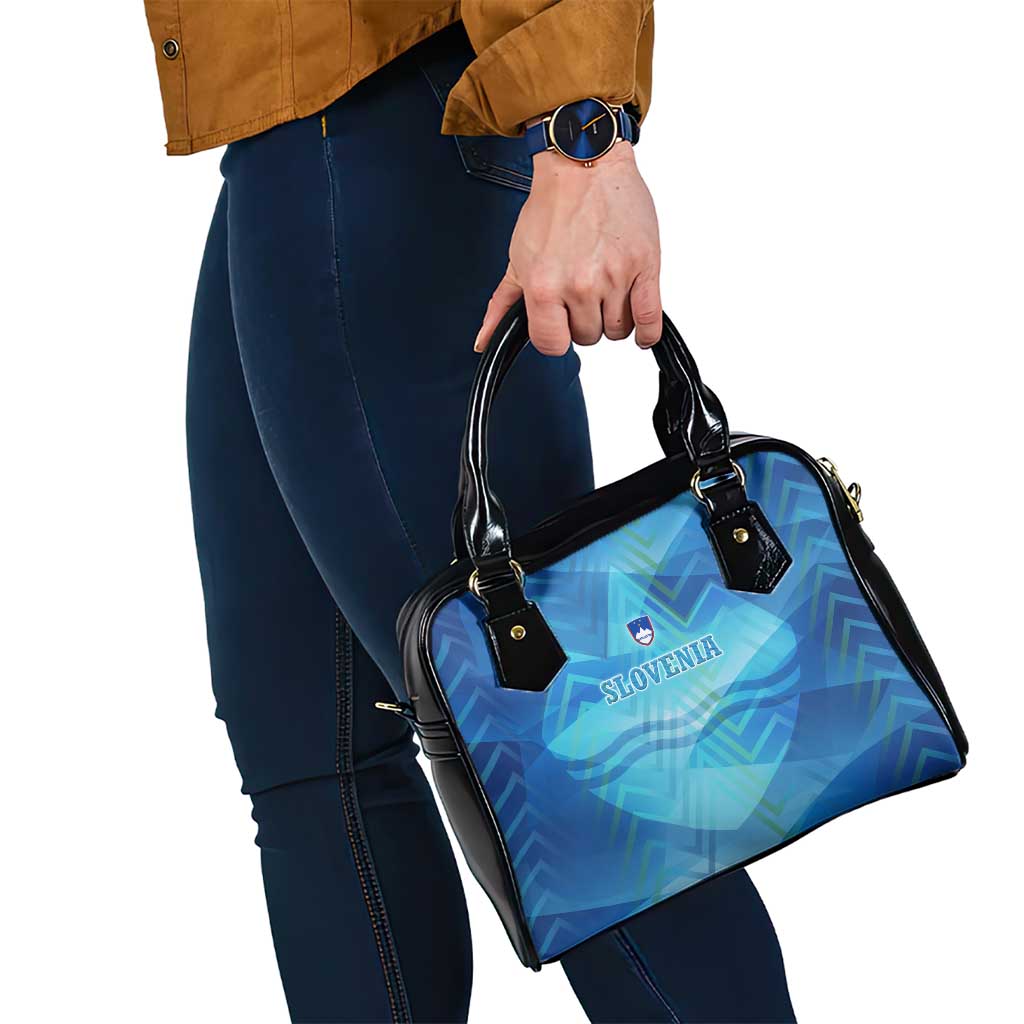 Slovenia Sport Shoulder Handbag Alpine-Inspired Design with National Crest TS04