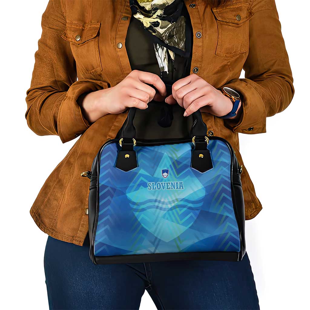Slovenia Sport Shoulder Handbag Alpine-Inspired Design with National Crest TS04