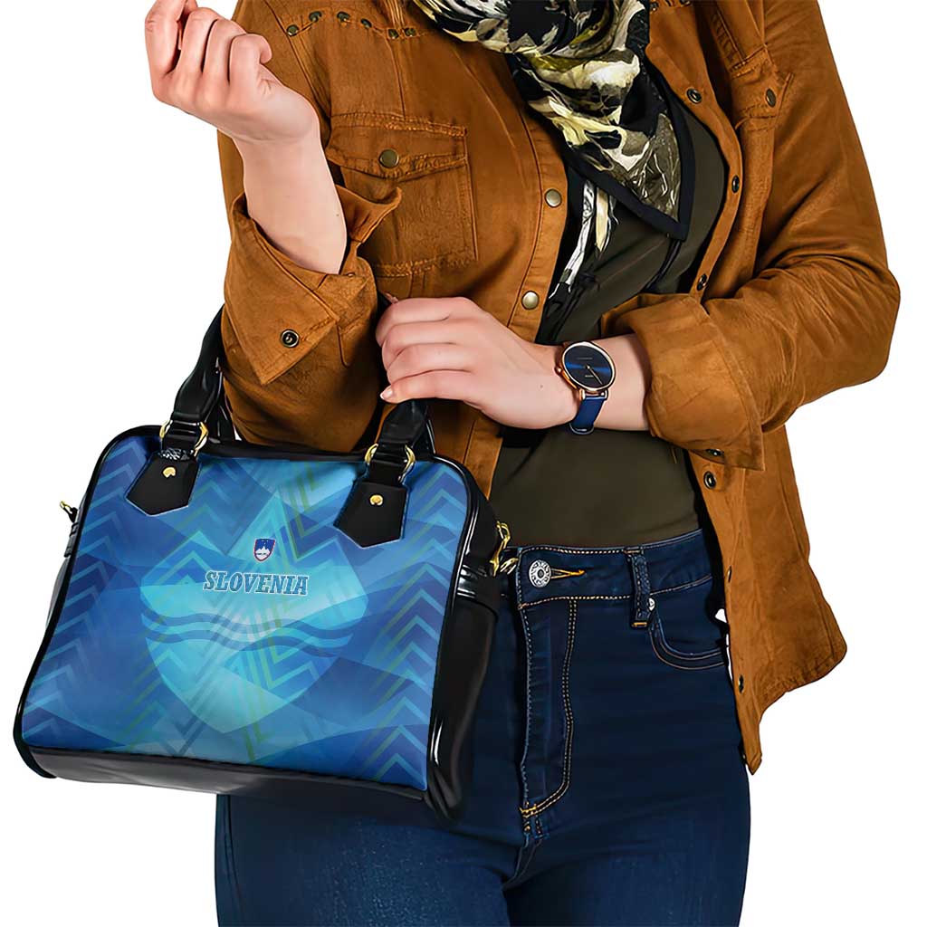 Slovenia Sport Shoulder Handbag Alpine-Inspired Design with National Crest TS04