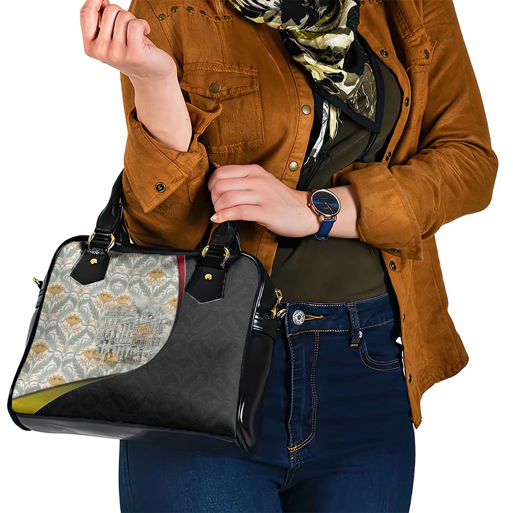 Belgium Shoulder Handbag with Grand Place Brussels Art Nouveau Floral Spirit TS04