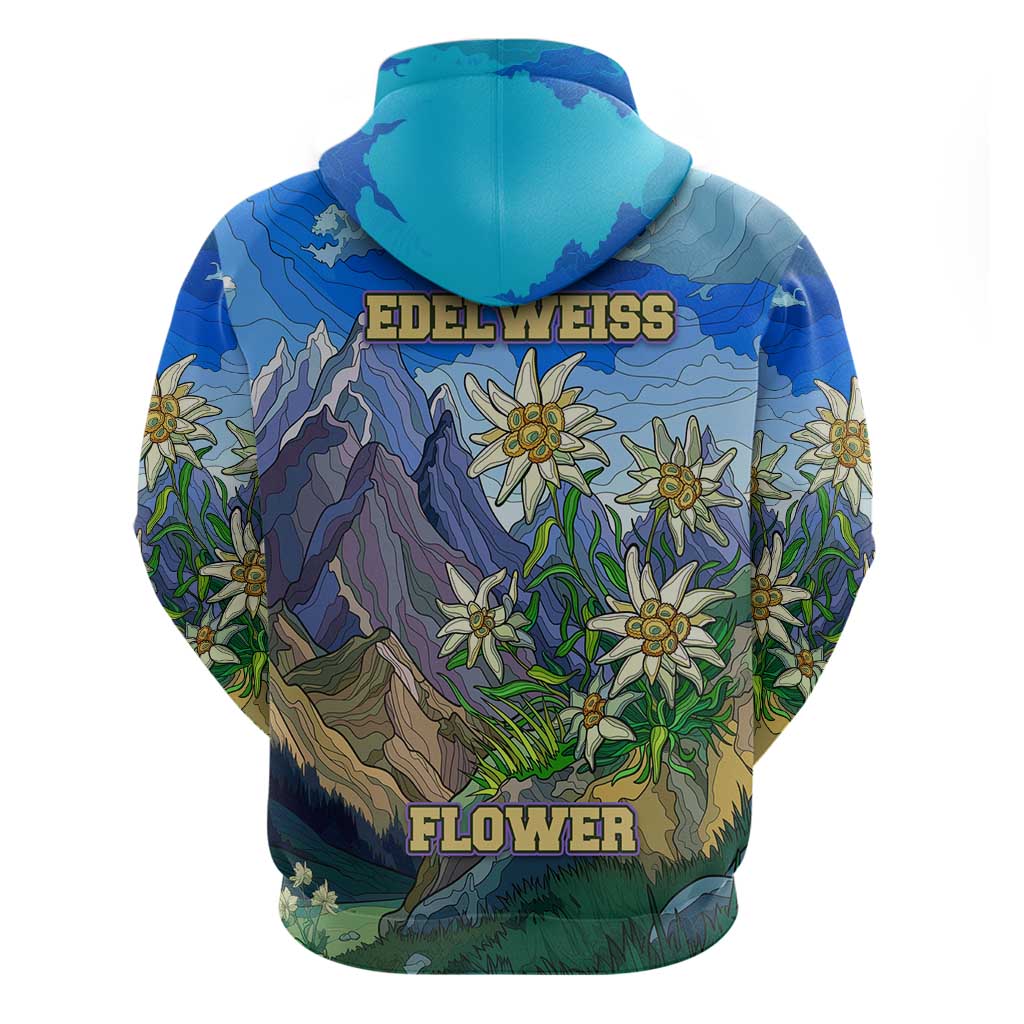 Edelweiss Flower Switzerland Mountain Hoodie TS04