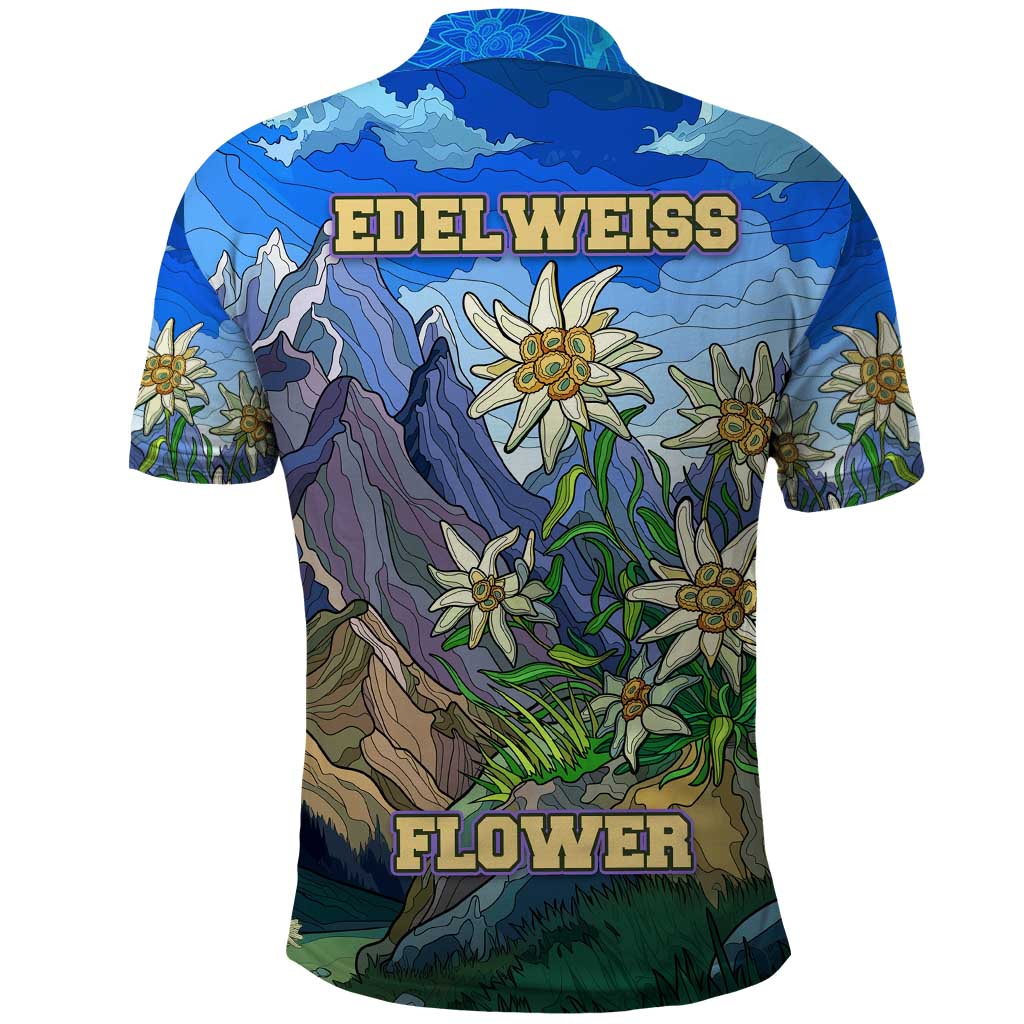 Edelweiss Flower Switzerland Mountain Polo Shirt TS04