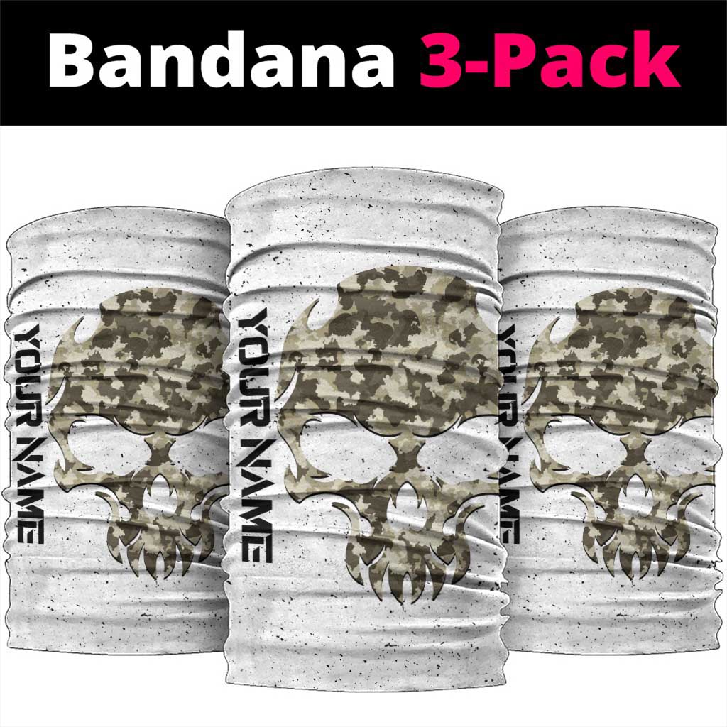 Personalized Camouflage Skull Neck Gaiter and American Flag Darts TS04