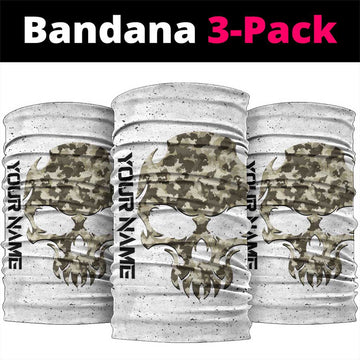 Personalized Camouflage Skull Neck Gaiter and American Flag Darts TS04