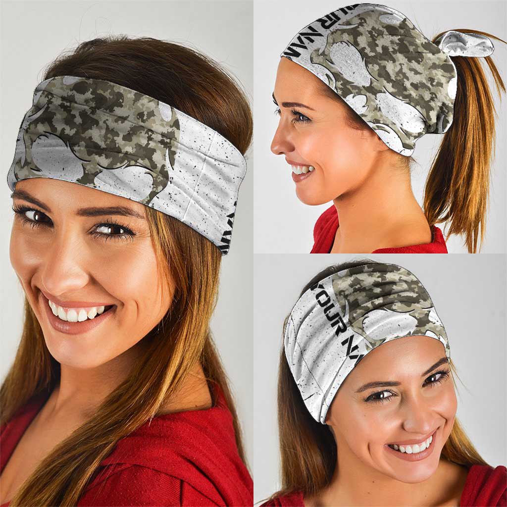 Personalized Camouflage Skull Neck Gaiter and American Flag Darts TS04