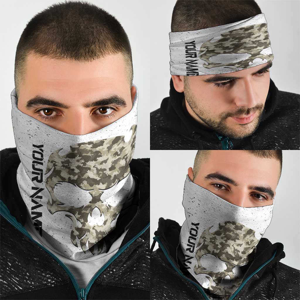 Personalized Camouflage Skull Neck Gaiter and American Flag Darts TS04