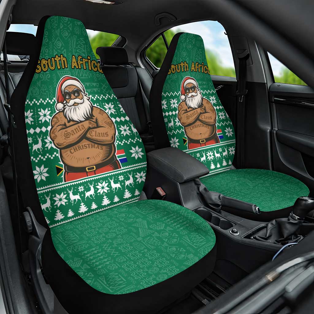 South Africa Christmas Car Seat Cover Christmas Santa Claus Tattoo TS04