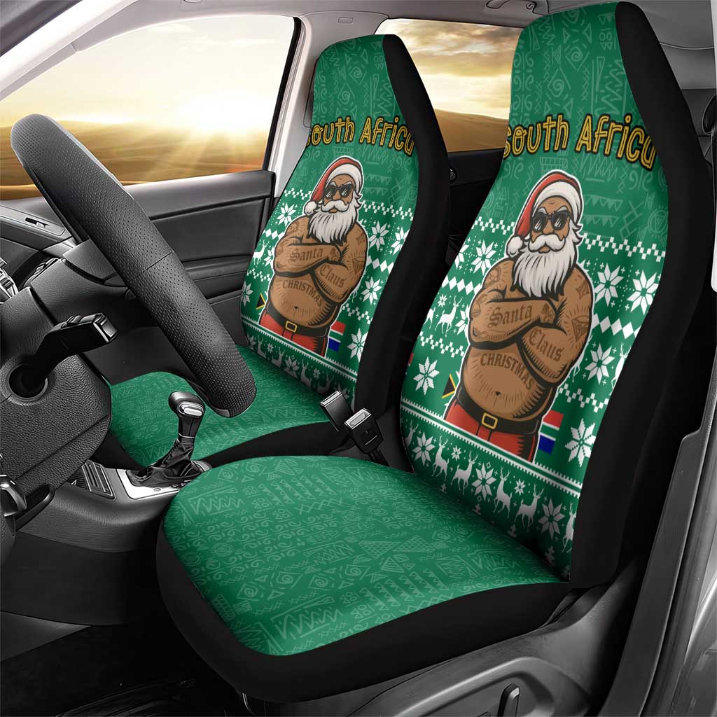 South Africa Christmas Car Seat Cover Christmas Santa Claus Tattoo TS04