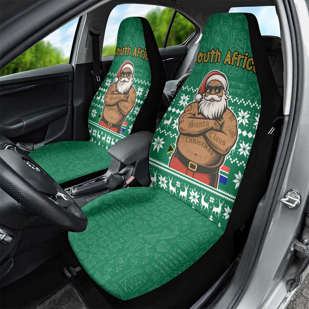 South Africa Christmas Car Seat Cover Christmas Santa Claus Tattoo TS04