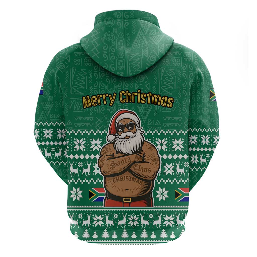 South Africa Christmas Hoodie Christmas Santa Claus Tattoo TS04