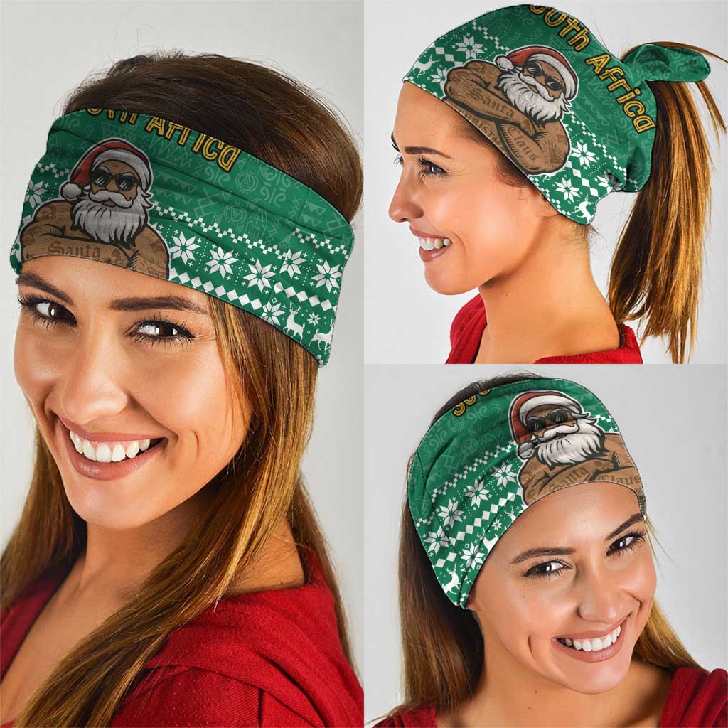 South Africa Christmas Neck Gaiter Christmas Santa Claus Tattoo TS04