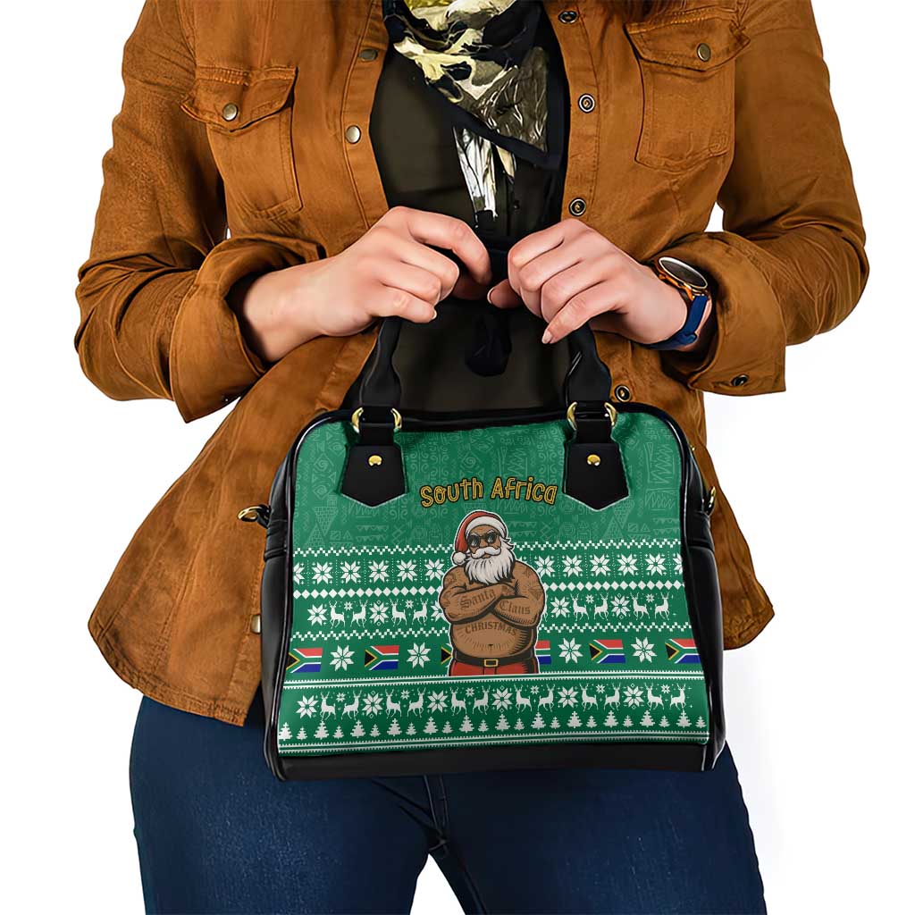 South Africa Christmas Shoulder Handbag Christmas Santa Claus Tattoo TS04