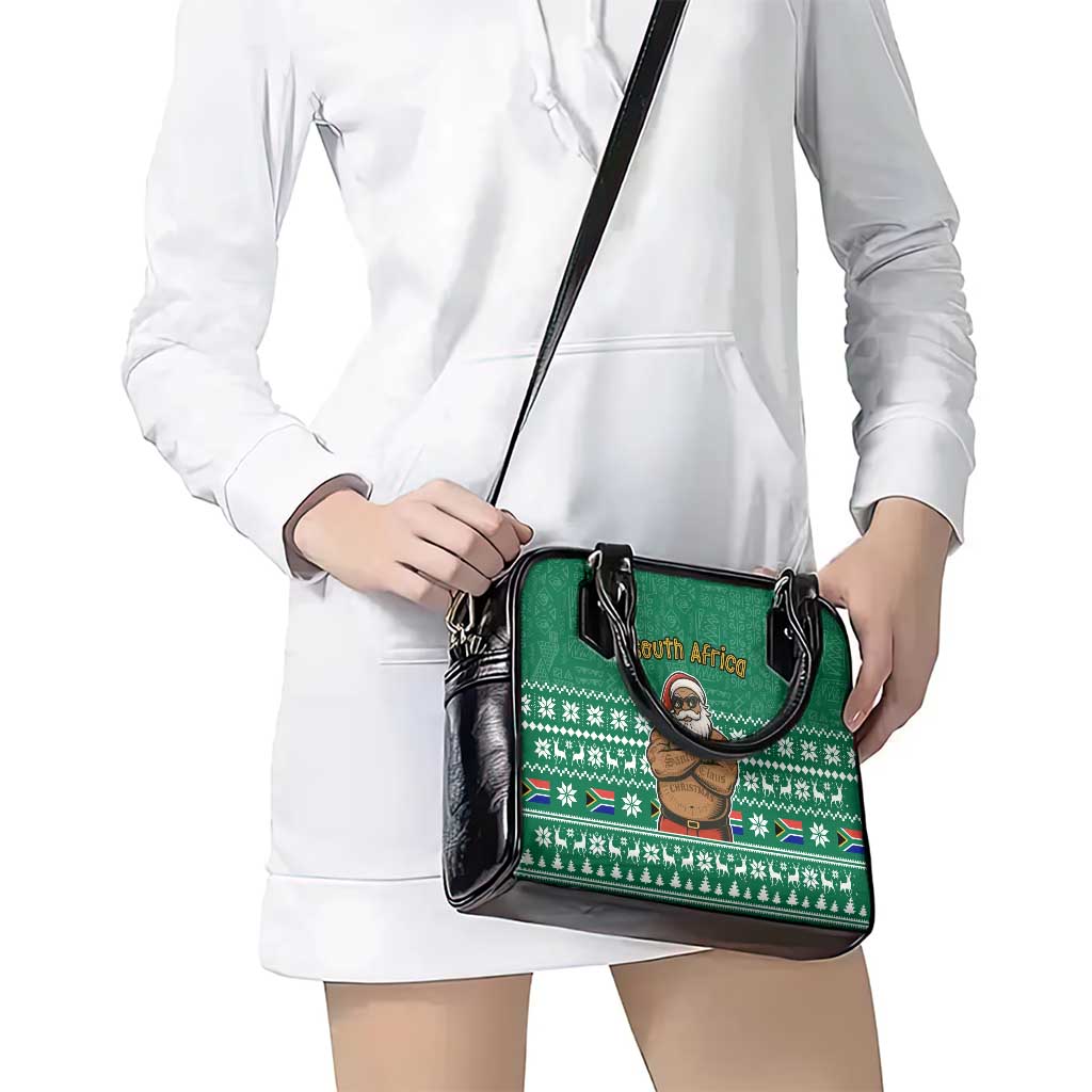 South Africa Christmas Shoulder Handbag Christmas Santa Claus Tattoo TS04