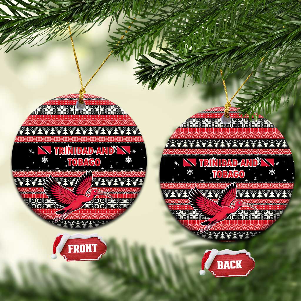 Trinidad and Tobago Christmas Ceramic Ornament Bird and Coat of Arms Design TS04