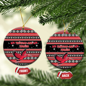 Trinidad and Tobago Christmas Ceramic Ornament Bird and Coat of Arms Design TS04
