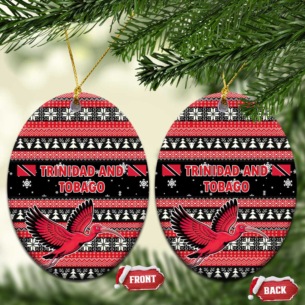 Trinidad and Tobago Christmas Ceramic Ornament Bird and Coat of Arms Design TS04
