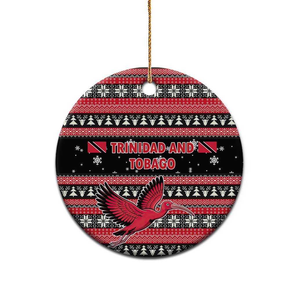 Trinidad and Tobago Christmas Ceramic Ornament Bird and Coat of Arms Design TS04