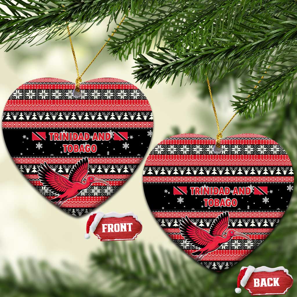 Trinidad and Tobago Christmas Ceramic Ornament Bird and Coat of Arms Design TS04