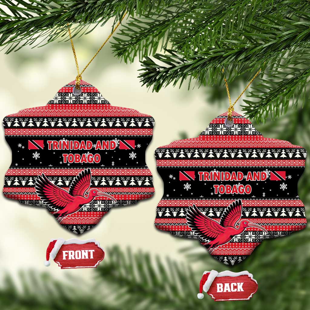 Trinidad and Tobago Christmas Ceramic Ornament Bird and Coat of Arms Design TS04