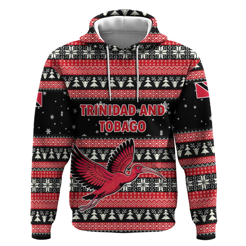 Trinidad and Tobago Christmas Hoodie Bird and Coat of Arms Design TS04