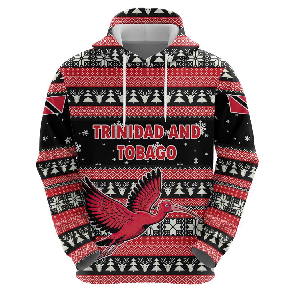 Trinidad and Tobago Christmas Hoodie Bird and Coat of Arms Design TS04