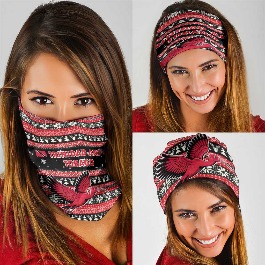 Trinidad and Tobago Christmas Neck Gaiter Bird and Coat of Arms Design TS04