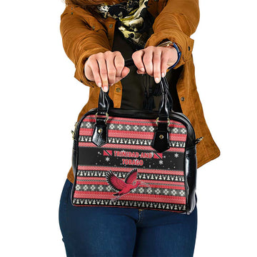 Trinidad and Tobago Christmas Shoulder Handbag Bird and Coat of Arms Design TS04