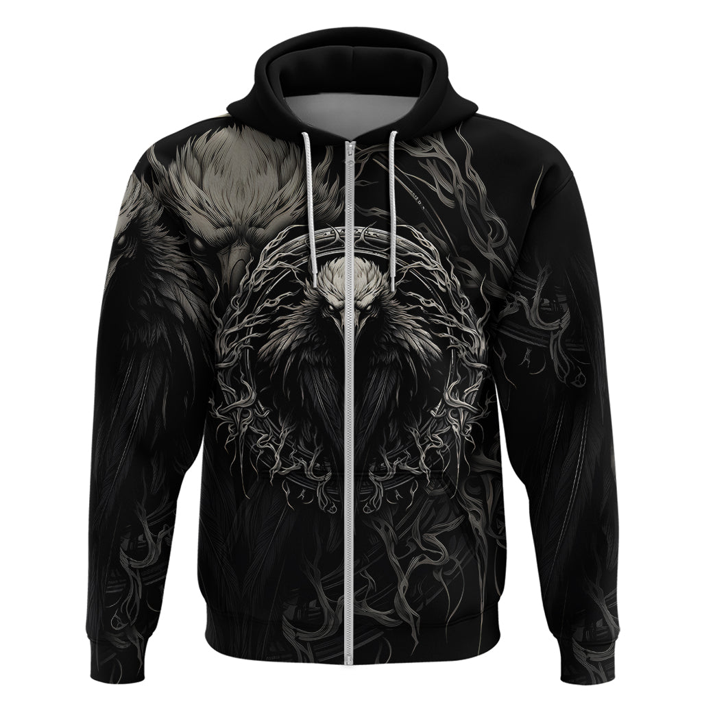 Viking Raven Hoodie Viking Blood Runs Through My Veins TS04