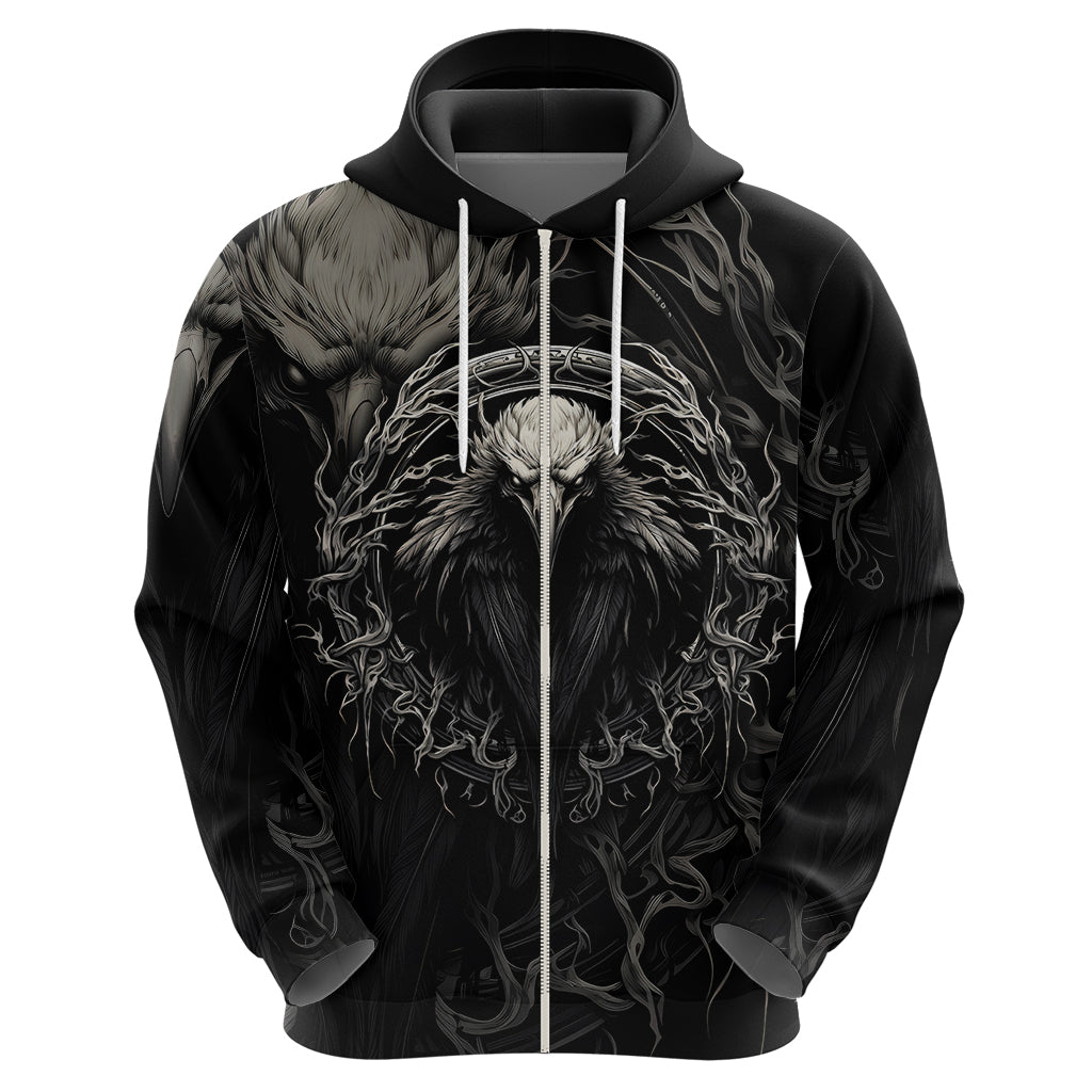 Viking Raven Hoodie Viking Blood Runs Through My Veins TS04