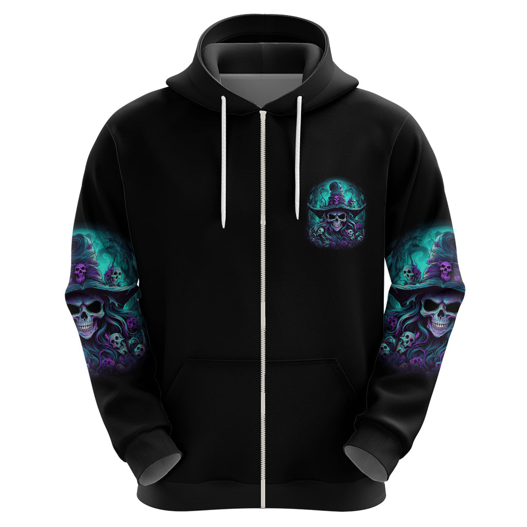 Buckle Up Buttercup Skull Witch Halloween Hoodie TS04