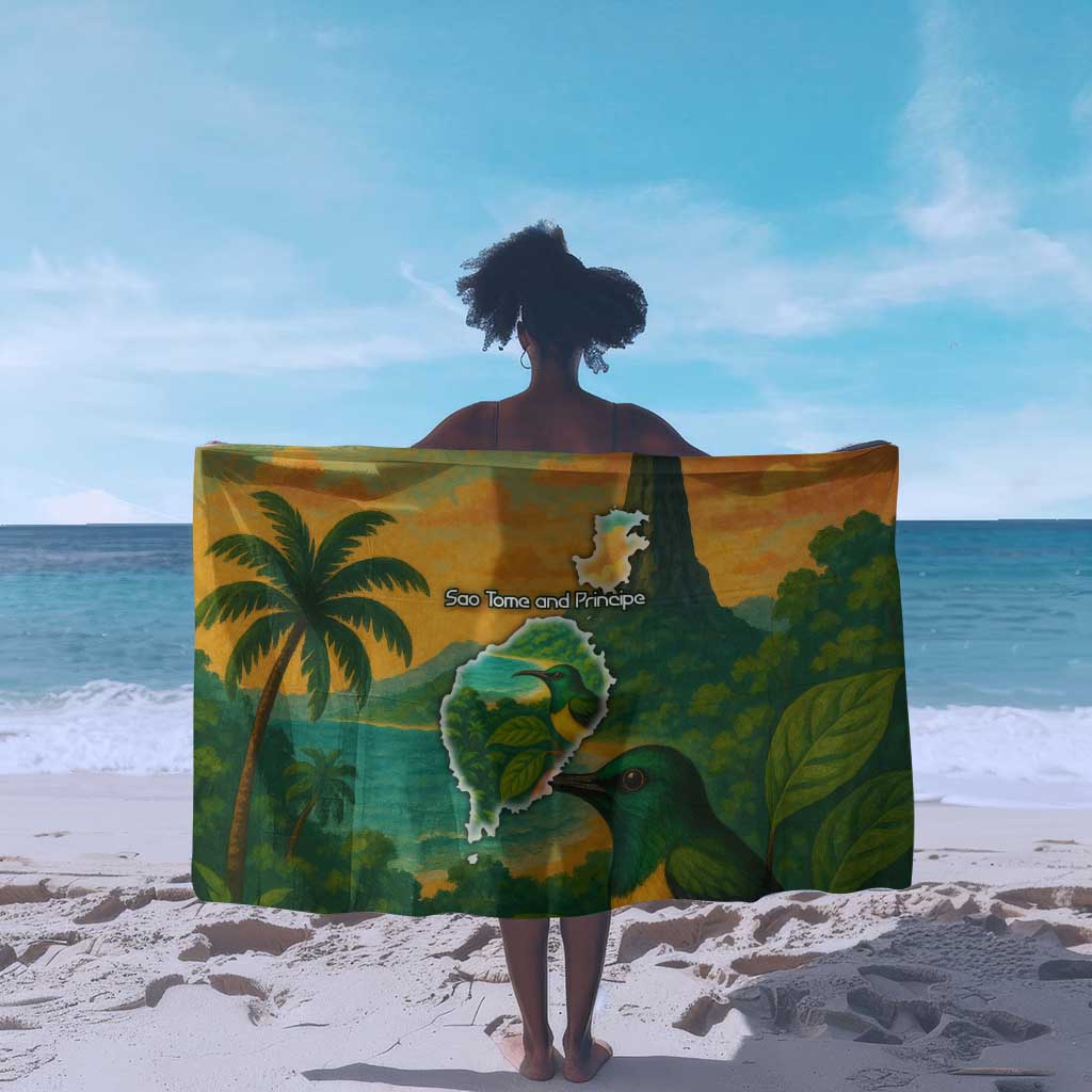 Sao Tome and Principe Sarong Tropical Island Bird and Cocoa Forest TS04