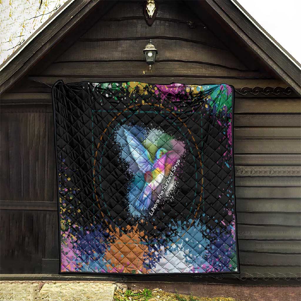 Where the Sunbird Sings Quilt Sao Tome and Principe Flag - Color Splash Art TS04