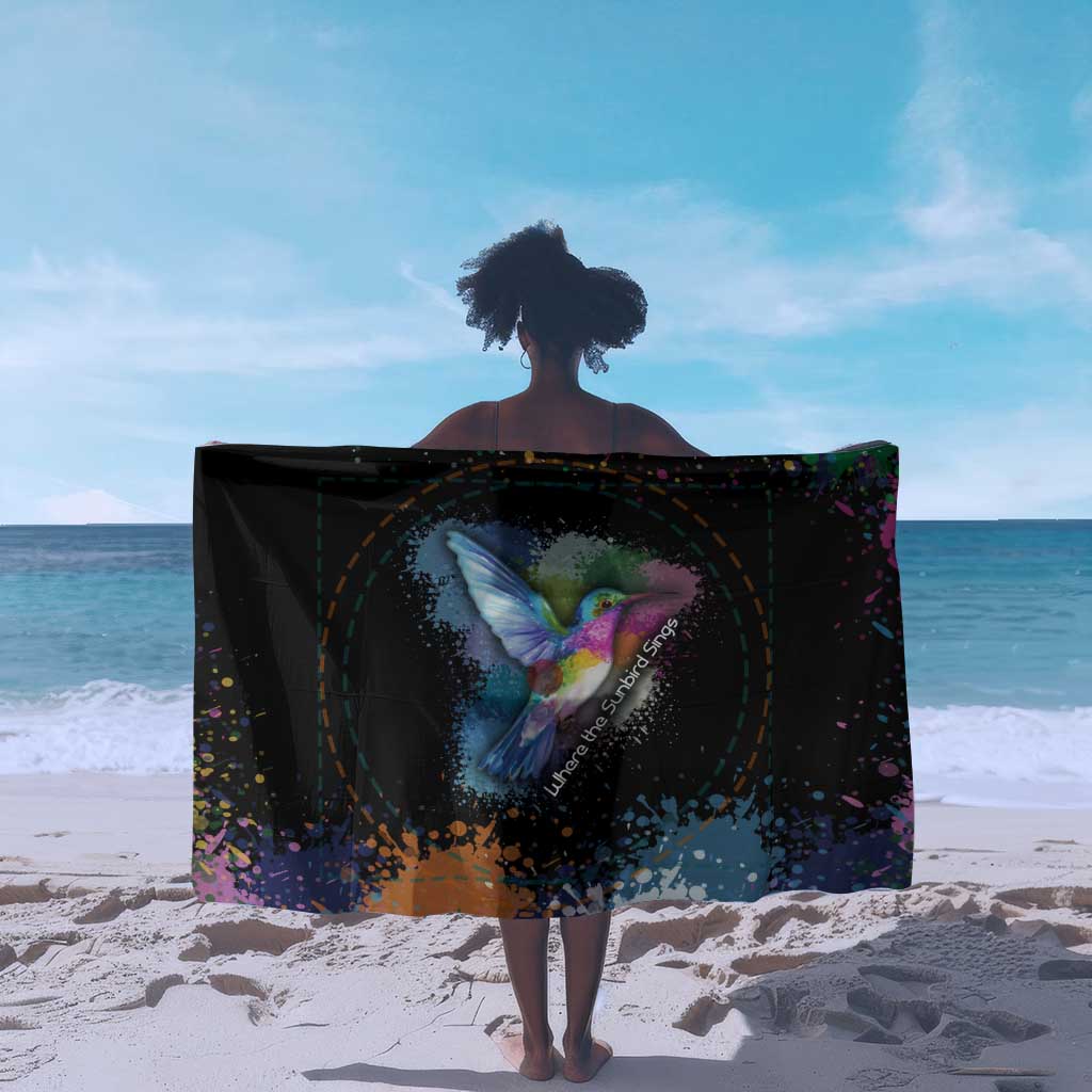 Where the Sunbird Sings Sarong Sao Tome and Principe Flag - Color Splash Art TS04