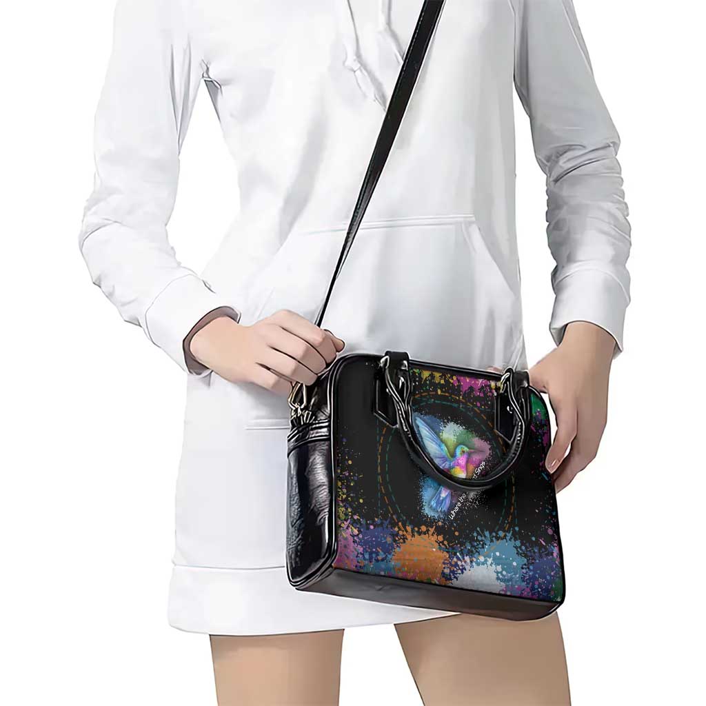 Where the Sunbird Sings Shoulder Handbag with Sao Tome and Principe Flag and Color Splash Art TS04