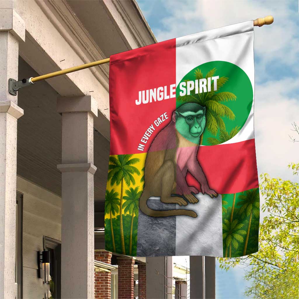 Jungle Spirit Monkey Garden Flag Sao Tome and Principe Tropical Flag Color TS04