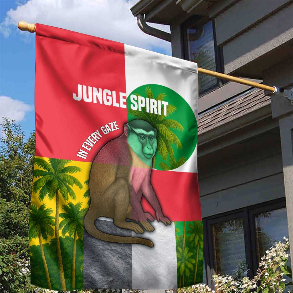 Jungle Spirit Monkey Garden Flag Sao Tome and Principe Tropical Flag Color TS04