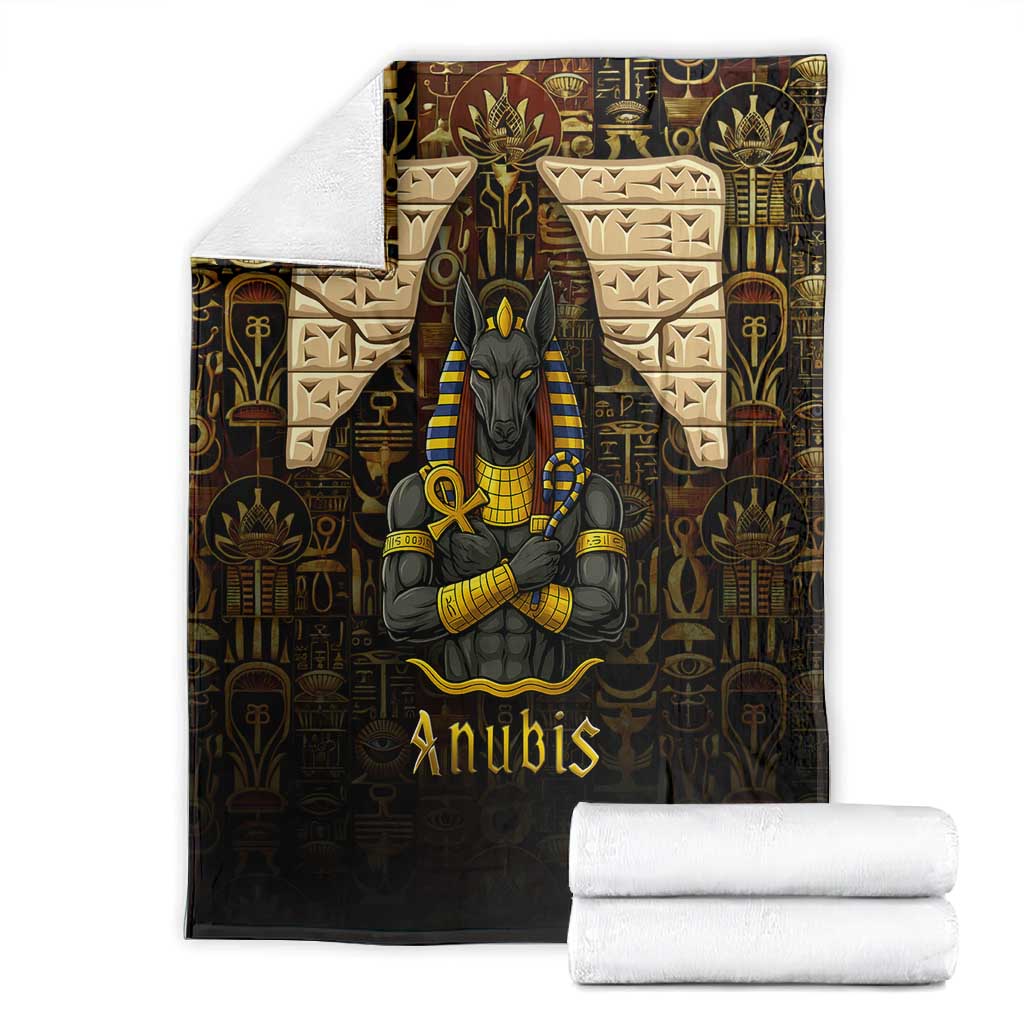 Anubis Egypt Blanket Ancient Hieroglyph Pharaoh Spirit TS04