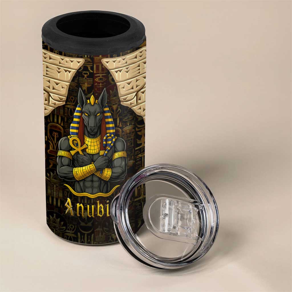 Anubis Egypt 4 in 1 Can Cooler Tumbler Ancient Hieroglyph Pharaoh Spirit TS04