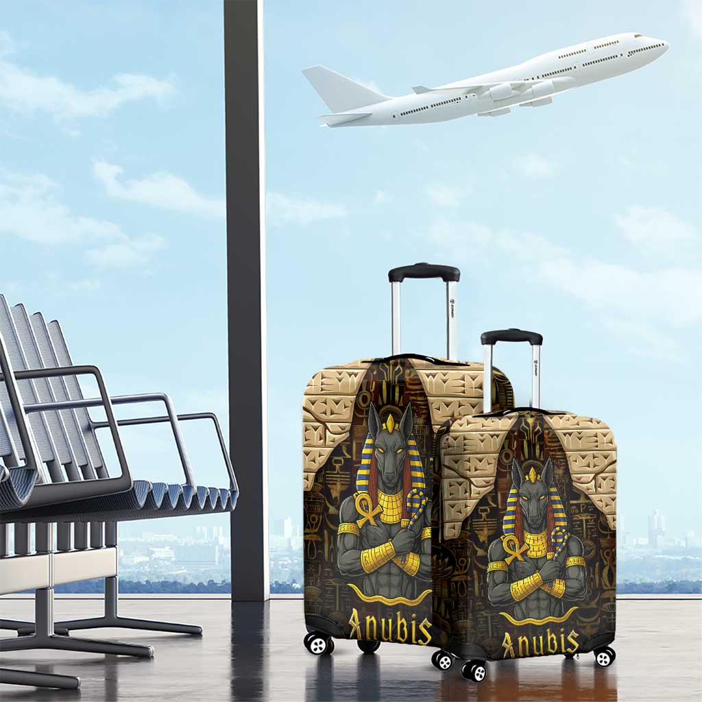 Anubis Egypt Luggage Cover with Ancient Hieroglyph Pharaoh Spirit TS04